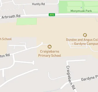 map for Craigiebarns Primary School