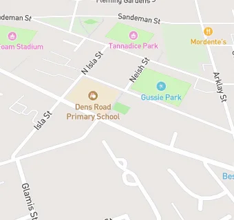 map for Dens Road Primary School