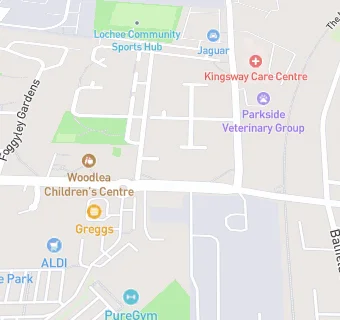 map for Woodlea Childrens Centre