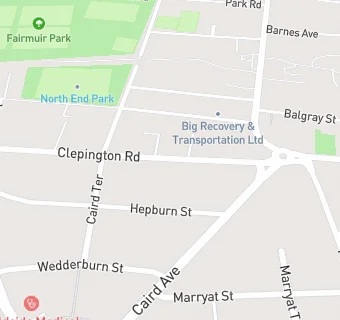 map for Clepington Road Sheltered Housing