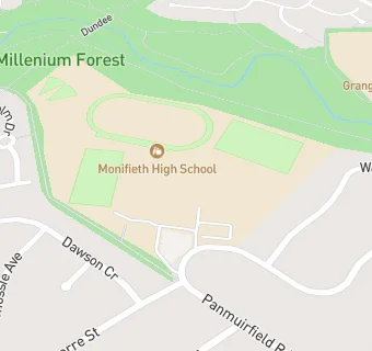 map for Monifieth High School