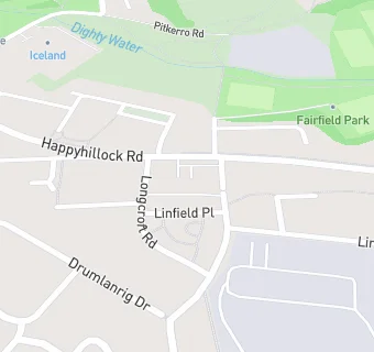 map for Your Local Boots Pharmacy (Happyhillock Road, Dundee)