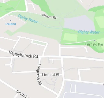 map for Happyhillock Sheltered Housing