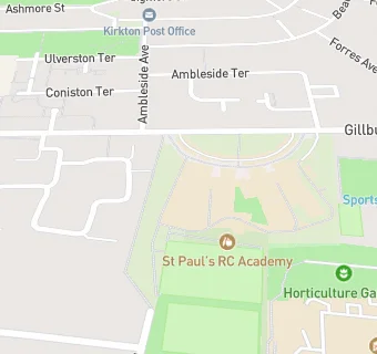 map for St Paul's RC Academy