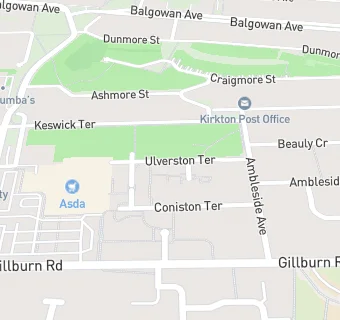 map for Kirkton Sheltered Housing