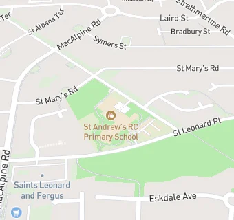 map for St Andrew's RC Primary School