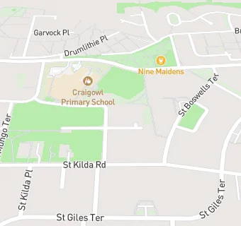 map for St Columba Sheltered Housing Complex