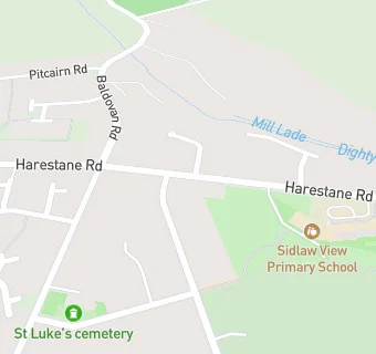 map for Jessie Porter Nursery (on site of new Sidlawview PS)