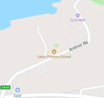 map for Salen Primary Gaelic Unit