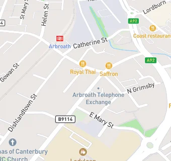 map for Star Chinese Takeaway