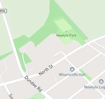 map for Newtyle Bowling Club.