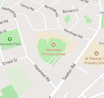 map for St Thomas' RC Primary School