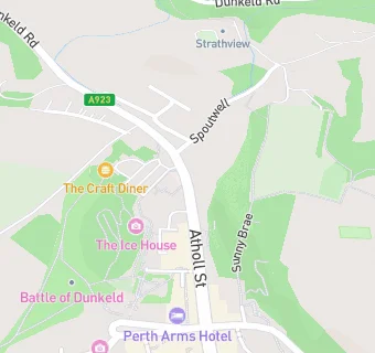 map for Royal Dunkeld Hotel