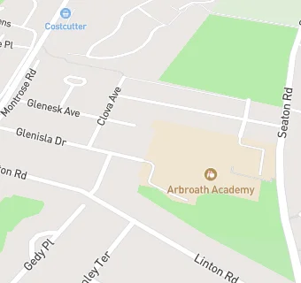 map for Arbroath Academy