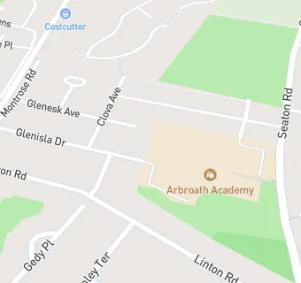 map for Arbroath Academy