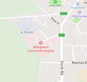 map for Blairgowrie Community Hospital