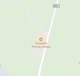 map for Carmyllie Primary School