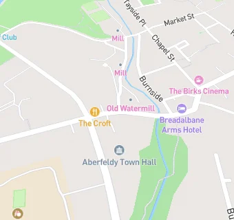 map for Davidsons Chemists (Aberfeldy)