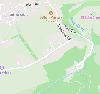 map for Letham Primary School