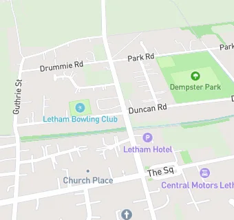 map for Letham Village Hall