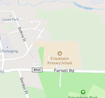 map for Friockheim Primary School