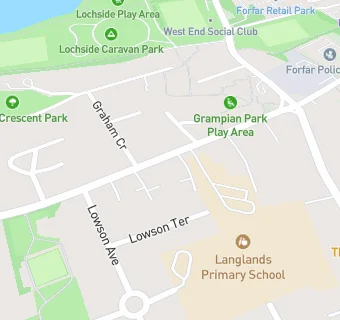 map for langlands primary school nursery