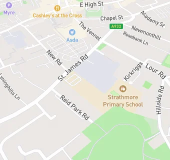 map for Strathmore Primary School