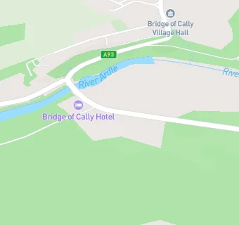 map for Bridge of Cally Hotel