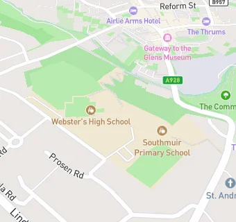 map for Southmuir Primary School