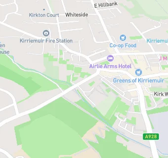 map for Kirriemuir Medical Practice