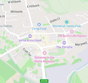 map for Greens of Kirriemuir