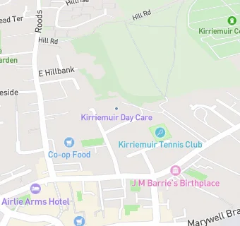 map for Kirriemuir Day Care Centre.