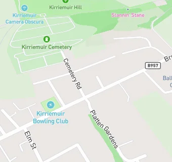 map for Kirriemuir Bowling Club