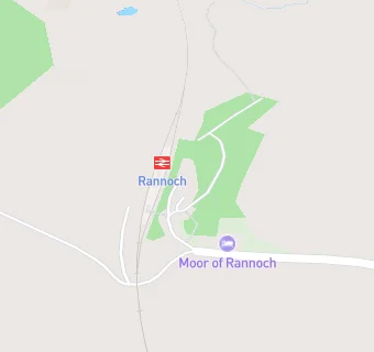 map for Rannoch Station Tearoom