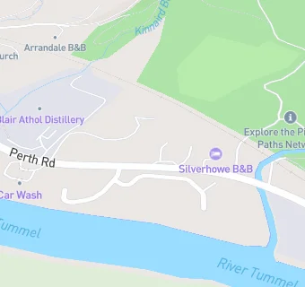 map for MFG Pitlochry Service Station