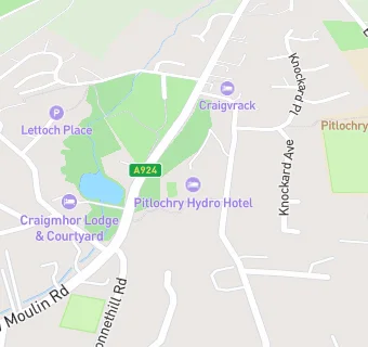 map for The Pitlochry Hydro Hotel