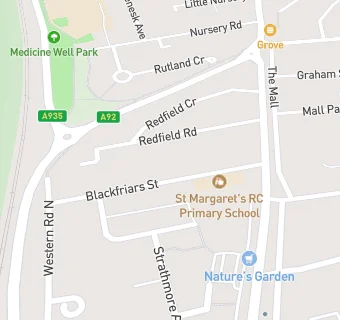 map for St. Margaret's Primary School