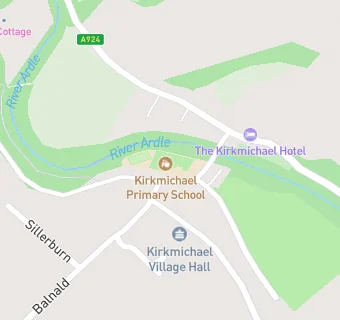 map for Kirkmichael Primary School