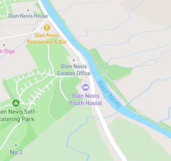 map for Glen Nevis Youth Hostel