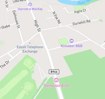 map for Edzell Golf Club