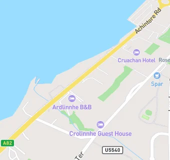 map for Ardlinnhe B&B