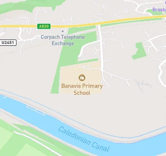 map for Banavie Primary School