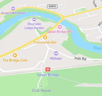 map for Spar Spean Bridge