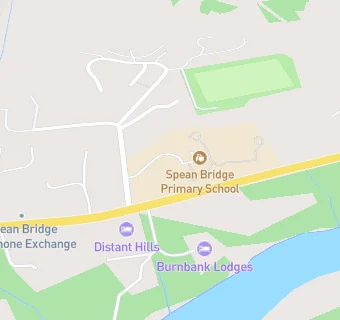 map for Spean Bridge Primary School