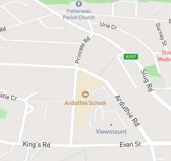 map for Arduthie School