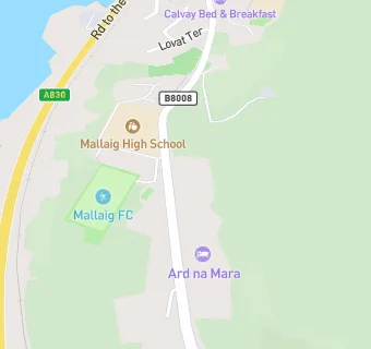 map for Mallaig High School