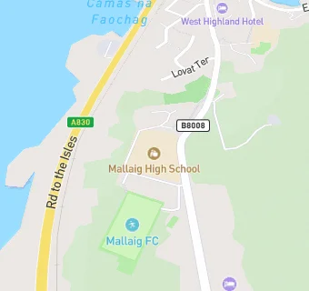 map for Mallaig High School