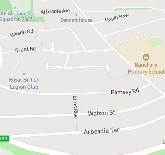 map for Royal British Legion Club