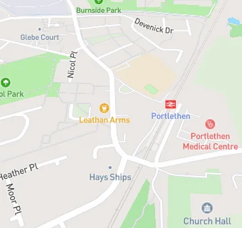 map for Portlethen Primary School