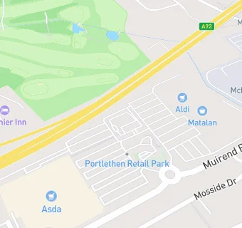 map for Asda Pharmacy (Portlethen)